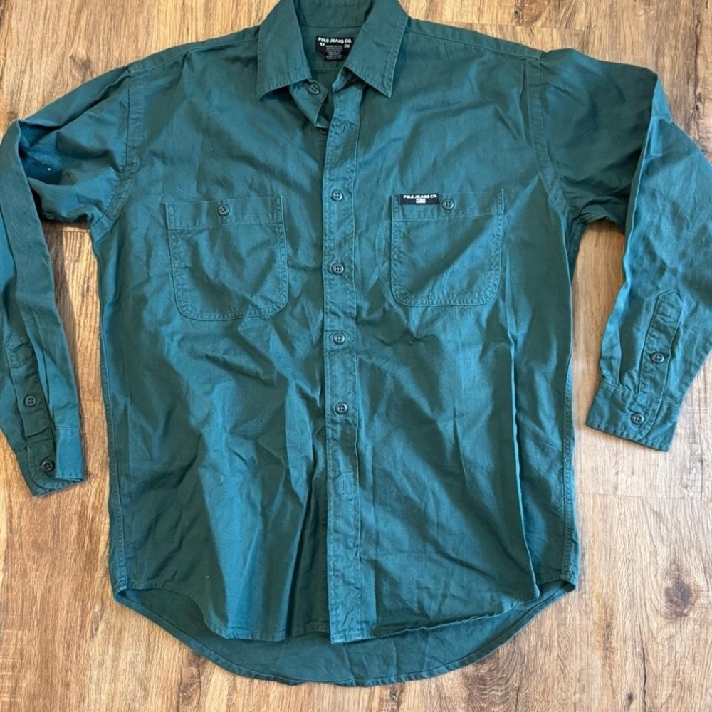 Polo Ralph Lauren green button up